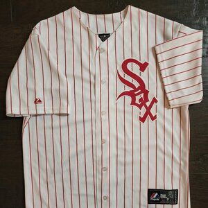 Vintage Red Sox white jersey.  No name or number.  Tackle twill. Majestic sz M